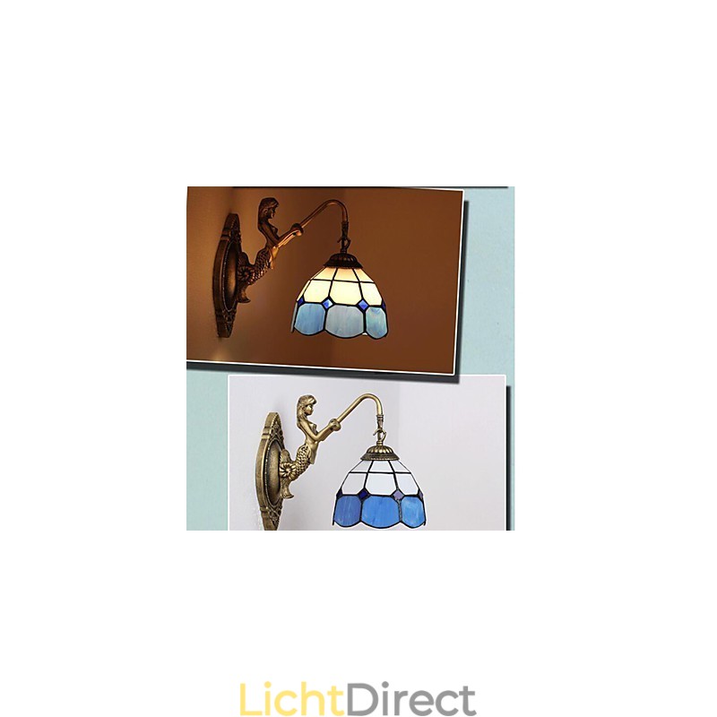 Europa Type Herstellende Oude Manieren Wandlamp Creatieve Mediterrane Glazen Lampen