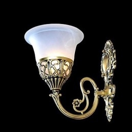 Bronzen Wandlampen Verlichting Moiré Glas Europees Retro Klassiek 220V