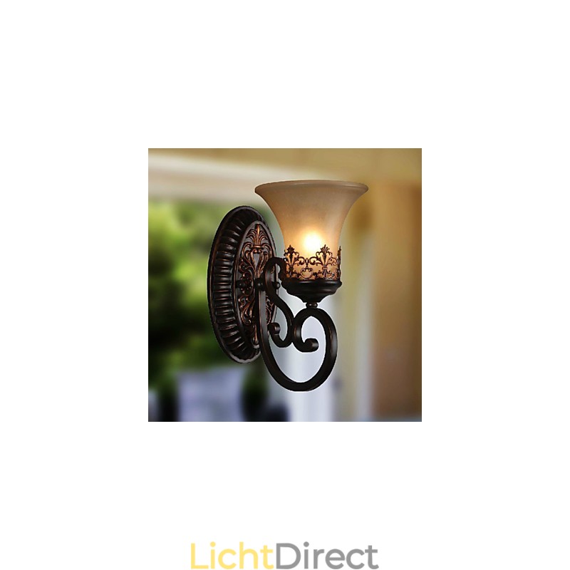 Vintage Wandlampen 1 Licht met Hars Materiaal Glazen Kap Slaapkamer Woonkamer Halverlichting