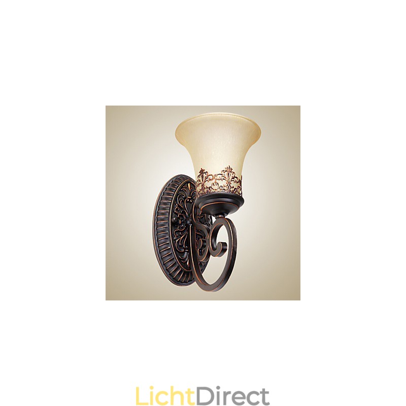 Vintage Wandlampen 1 Licht met Hars Materiaal Glazen Kap Slaapkamer Woonkamer Halverlichting