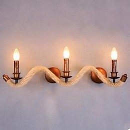 Gecontracteerde balkon trap lamp gedraaide touw wandlamp