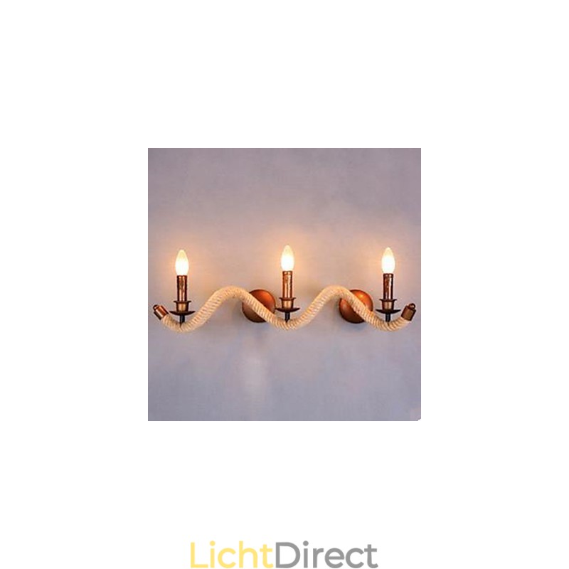 Gecontracteerde balkon trap lamp gedraaide touw wandlamp