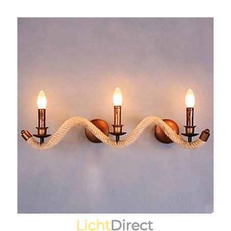 Gecontracteerde balkon trap lamp gedraaide touw wandlamp Gecontracteerde balkon trap lamp gedraaide touw wandlamp