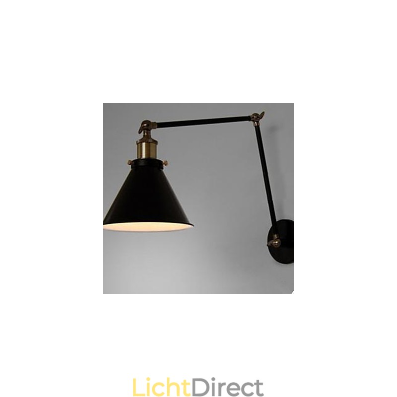 Industriële Nostalgie Persoonlijkheid Loft Zwarte Paraplu Sectie Dubbele Wandlamp