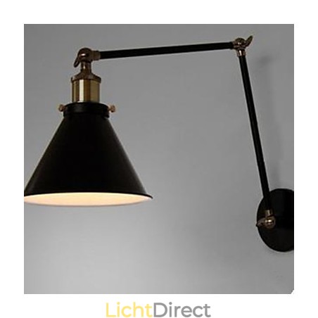 Industriële Nostalgie Persoonlijkheid Loft Zwarte Paraplu Sectie Dubbele Wandlamp Industriële Nostalgie Persoonlijkheid Loft Zwarte Paraplu Sectie Dubbele Wandlamp