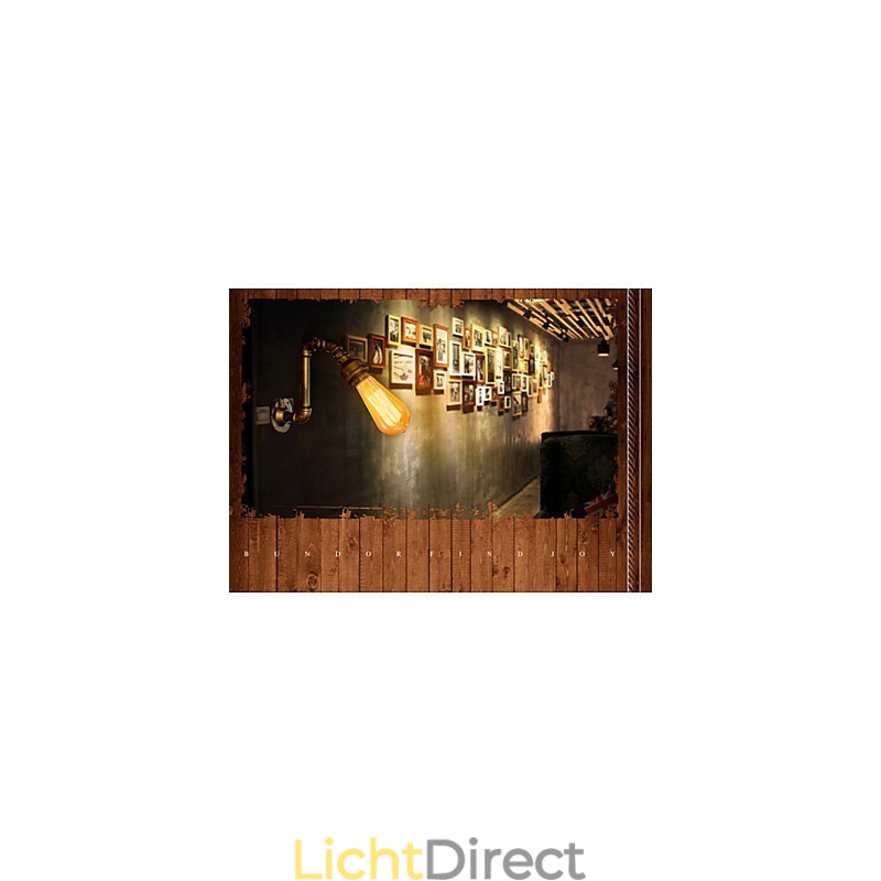 American Village Loft Industriële Edison Stijl Vintage Wandlamp Lamp Retro Waterpijplamp Wandlamp