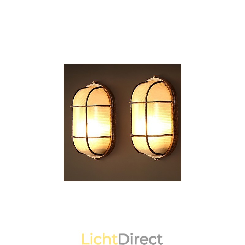 Creatieve persoonlijkheid herstelt oude manieren Glazen wandlampverlichting