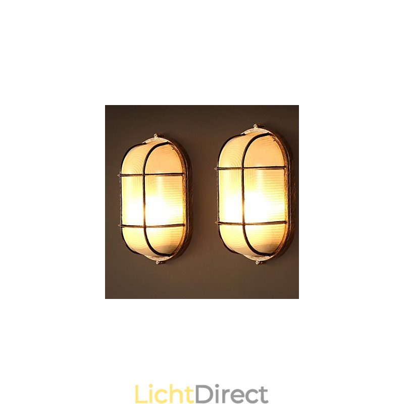 Creatieve persoonlijkheid herstelt oude manieren Glazen wandlampverlichting