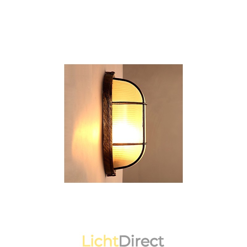 Creatieve persoonlijkheid herstelt oude manieren Glazen wandlampverlichting