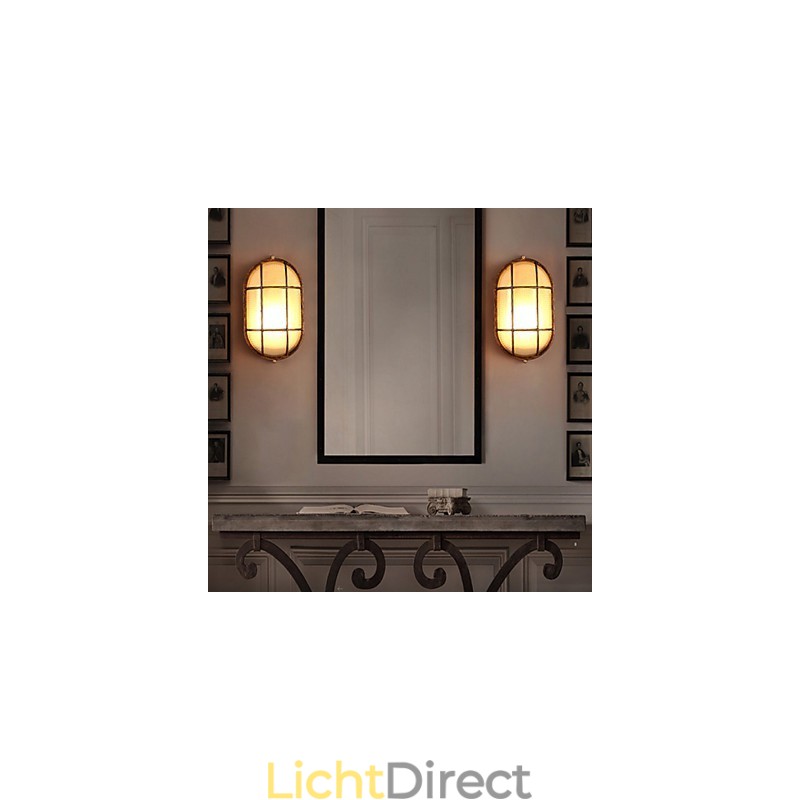 Creatieve persoonlijkheid herstelt oude manieren Glazen wandlampverlichting