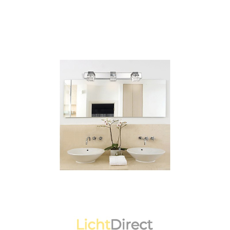 Wandlampen Badkamerverlichting Wandwassers Kristal Mini Stijl Modern Hedendaags Metaal