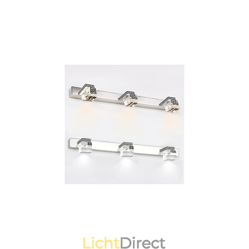 Wandlampen Badkamerverlichting Wandwassers Kristal Mini Stijl Modern Hedendaags Metaal