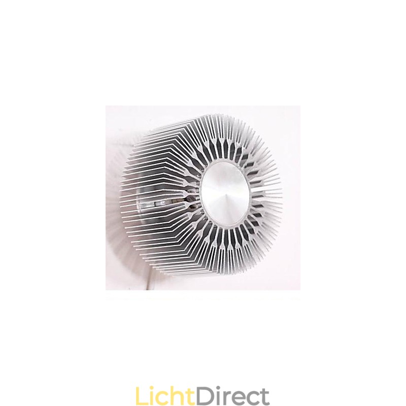 Embed ronde zonnebloem type aluminium projectie wandlamp