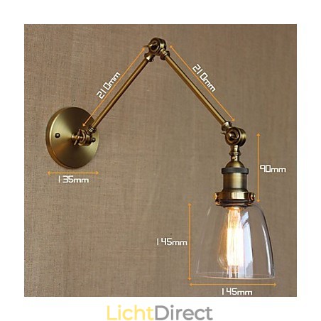 Retro Vintage RACK Slaapkamer Nachtkastje Exclusieve Hotel Lobby Versierde Antieke Bronzen Wandlamp