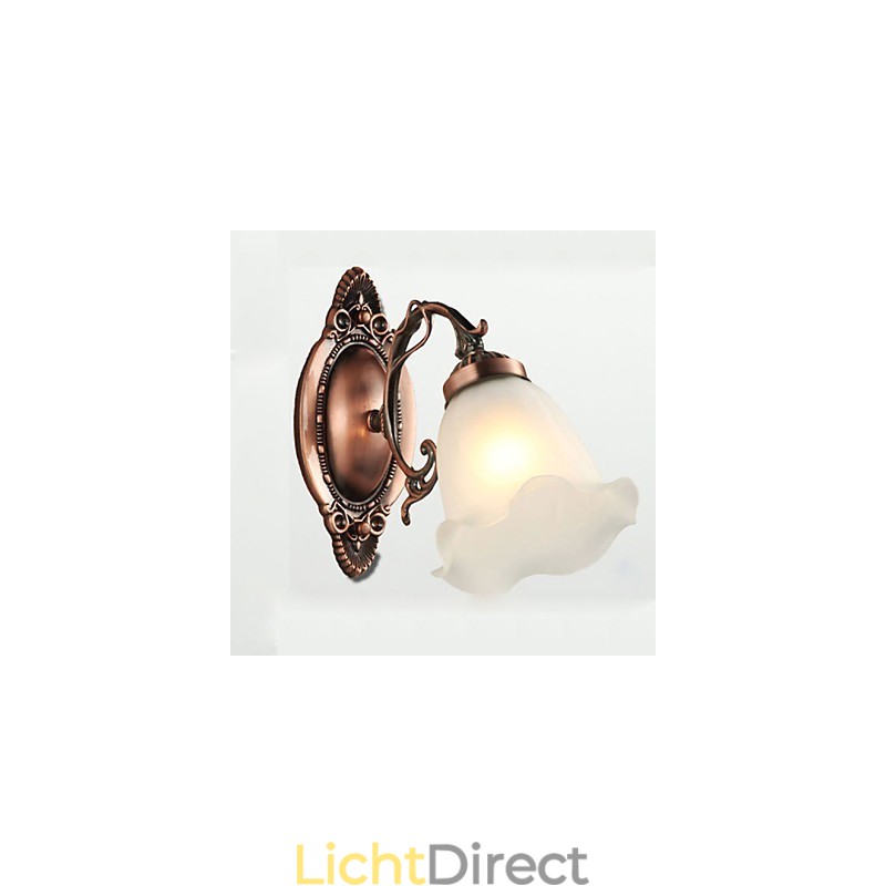 Retro Glas Eenvoudige Europese Moderne Elegantie Smeedijzeren Wandlamp Licht