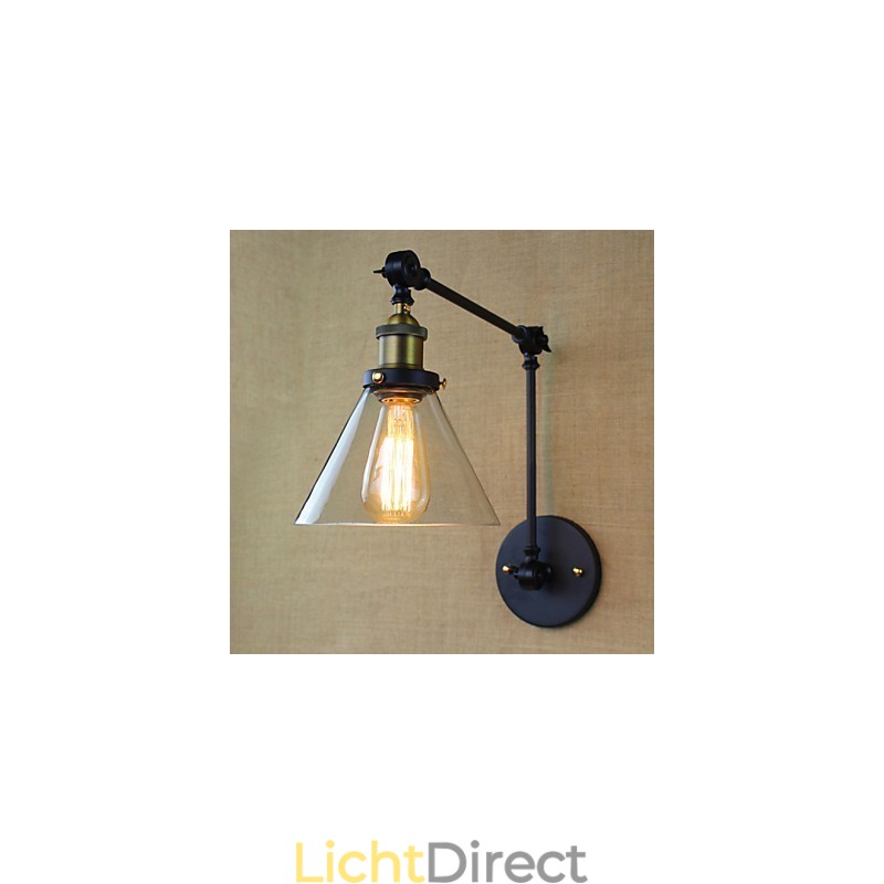 Mediterraan dorp Retro pastorale glazen decoratieve wandlamp Kledingwinkel Restaurant Koffie