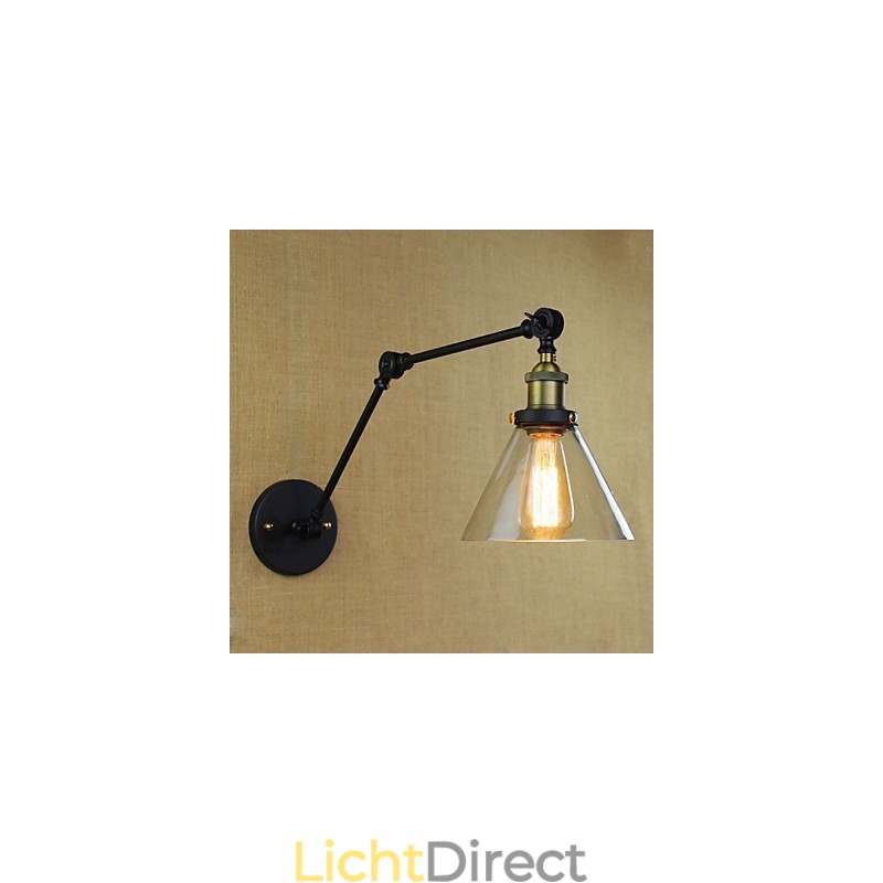 Mediterraan dorp Retro pastorale glazen decoratieve wandlamp Kledingwinkel Restaurant Koffie