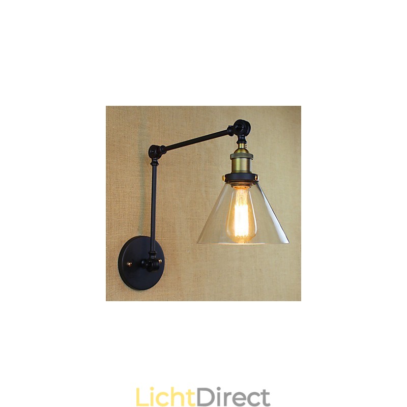 Mediterraan dorp Retro pastorale glazen decoratieve wandlamp Kledingwinkel Restaurant Koffie