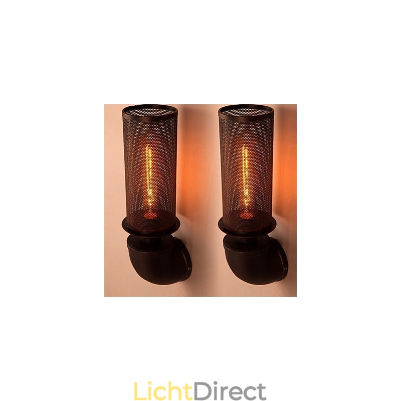Herstel oude manieren smeedijzeren loft creatieve wandlampverlichting