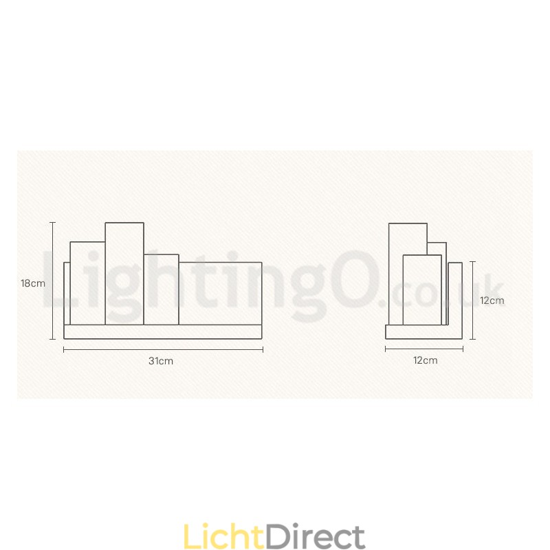 Mini Stijl Wandlampen met Glazen Kapjes Moderne Hedendaagse Houten Bamboe Wandlamp