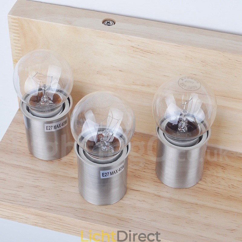 Mini Stijl Wandlampen met Glazen Kapjes Moderne Hedendaagse Houten Bamboe Wandlamp