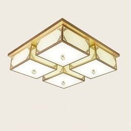 Een Chinese Stijl Lampen Ijzeren Plafondverlichting Sfeer Een