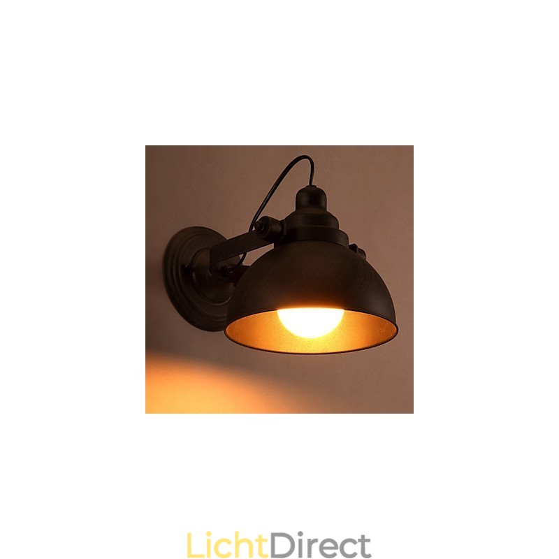 Loft Smeedijzeren Pot Creatieve Vintage Wandlamp Verlichting