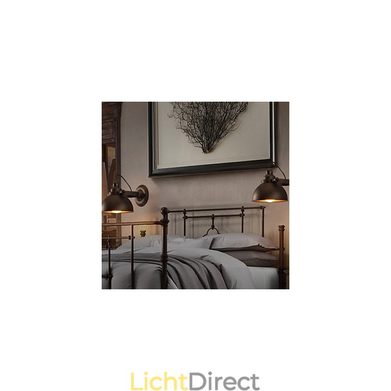 Loft Smeedijzeren Pot Creatieve Vintage Wandlamp Verlichting