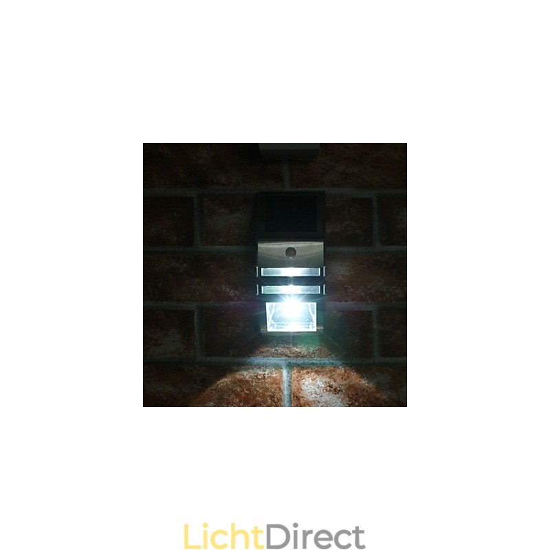 Zonne-witte wandlamp met PIR-bewegingssensor