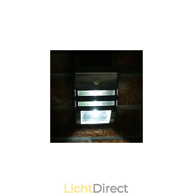 Zonne-witte wandlamp met PIR-bewegingssensor