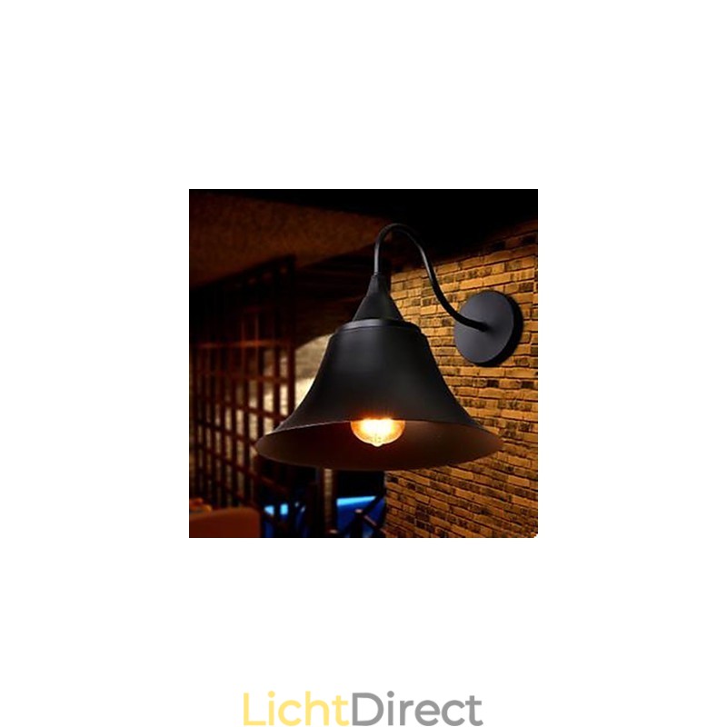 Amerikaanse Landelijke IJzeren Kap Wandlamp Smeedijzeren Wandlamp Archaïsche Srestoring Oude Manieren