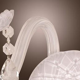 Kristallen wandlamp met 2 lampen in kaarslamp