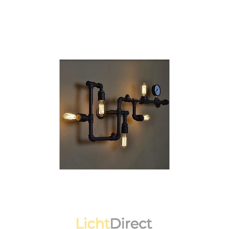 Wandlampen 5-lichts waterpijp ijzer mini-stijl industriële stijl land metaal