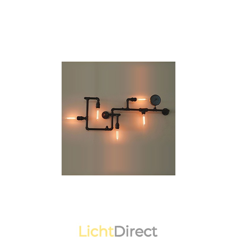 Wandlampen 5-lichts waterpijp ijzer mini-stijl industriële stijl land metaal