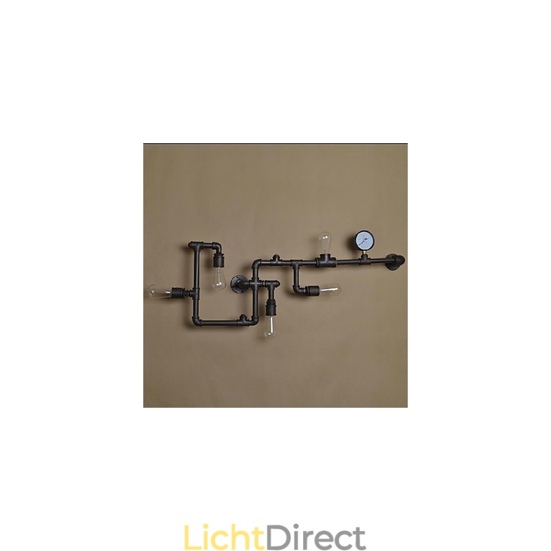 Wandlampen 5-lichts waterpijp ijzer mini-stijl industriële stijl land metaal