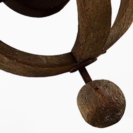 Vintage Amerikaanse rustieke houten wandwijnvatlamp woon- en slaapkamerlamp