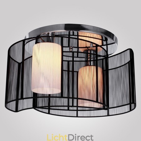 Plafondlamp Modern Design 2 Lampen Zwart Plafondlamp Modern Design 2 Lampen Zwart