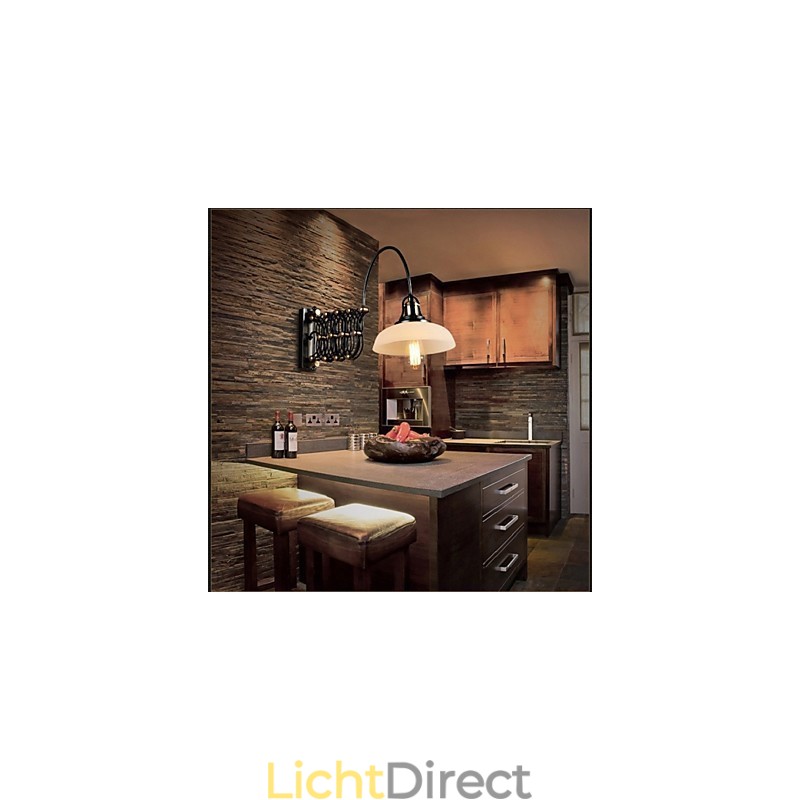 Vintage Industrieel Amerikaans Landelijk Restaurant Slaapkamer Studeerkamer Creatieve Trap Gangpad Lamp Telescopische IJzeren Wandlampen