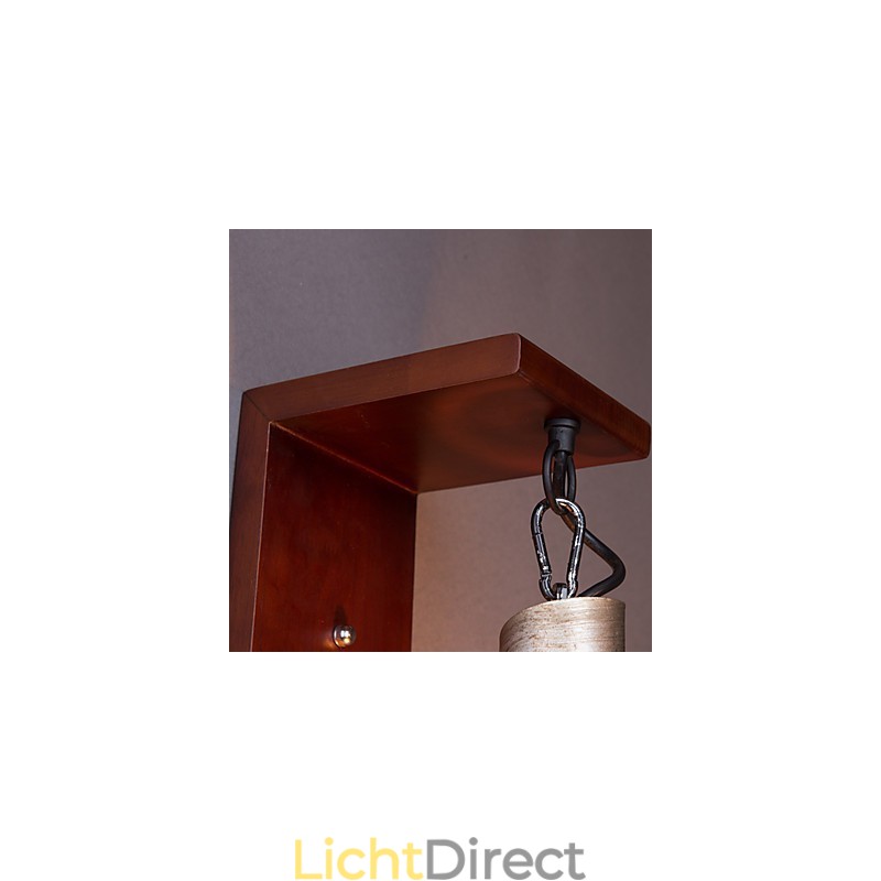 Antieke houten wandlampen 1 licht