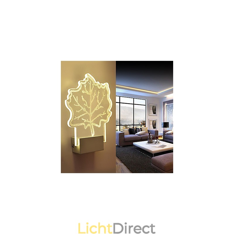 Acryl Wandlamp PVC Lamp Licht Chip Modern Hedendaags Metaal
