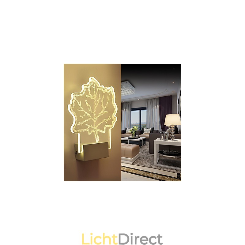 Acryl Wandlamp PVC Lamp Licht Chip Modern Hedendaags Metaal