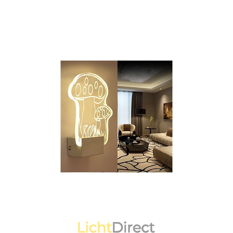 Acryl Wandlamp PVC Lamp Licht Modern Hedendaags Metaal