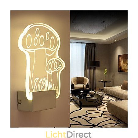 Acryl Wandlamp PVC Lamp Licht Modern Hedendaags Metaal