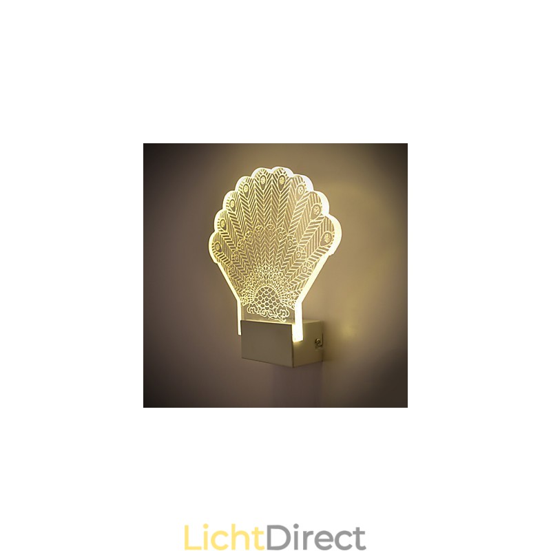 Acryl Wandlamp PVC Lamp Licht Modern Hedendaags Metaal