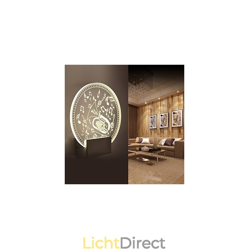Acryl Wandlamp PVC Lamp Licht Modern Hedendaags Metaal