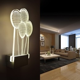 Acryl Wandlamp PVC Lamp Licht Modern Hedendaags Metaal