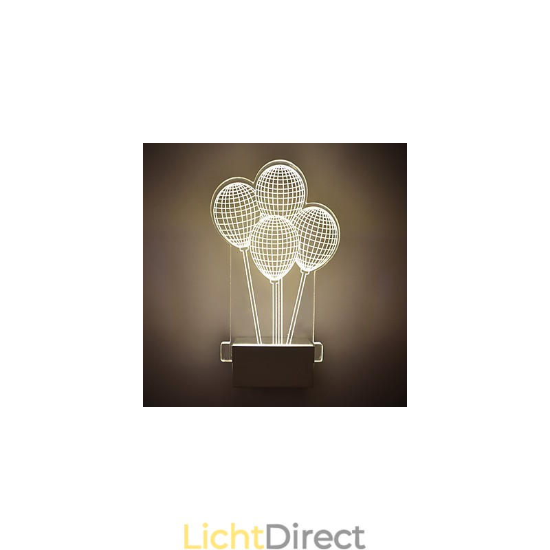 Acryl Wandlamp PVC Lamp Licht Modern Hedendaags Metaal