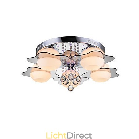 Afstandsbediening 5 lampen met blauwe rode moderne plafondlamp inbouw