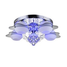Afstandsbediening 5 lampen met blauwe rode moderne plafondlamp inbouw