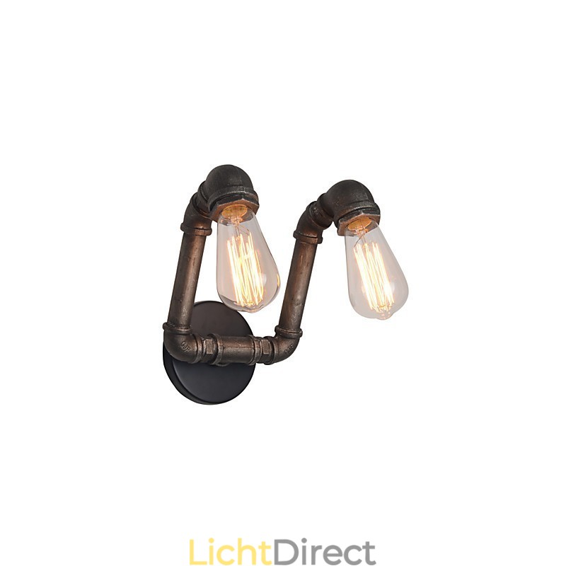 Retro metalen wandlamp voor koffieshop